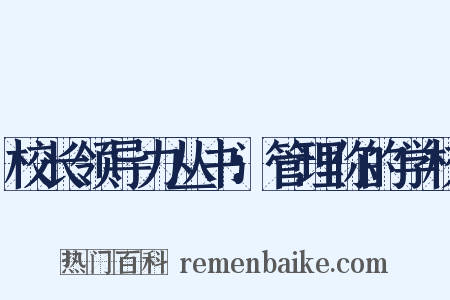 校长领导力丛书：管理你的学校是什么意思的图片